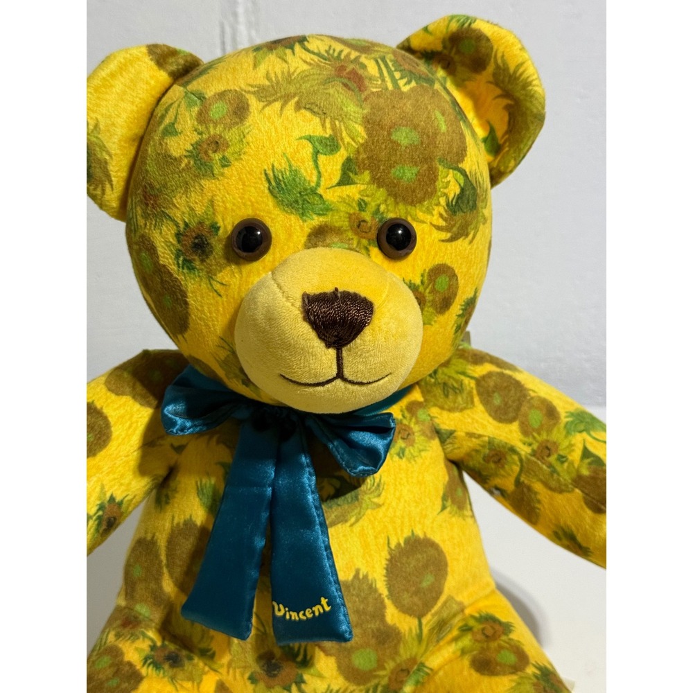 Build-A-Bear Van Gogh Museum Sunflowers Plush 17" Teddy Bear Floral Vincent